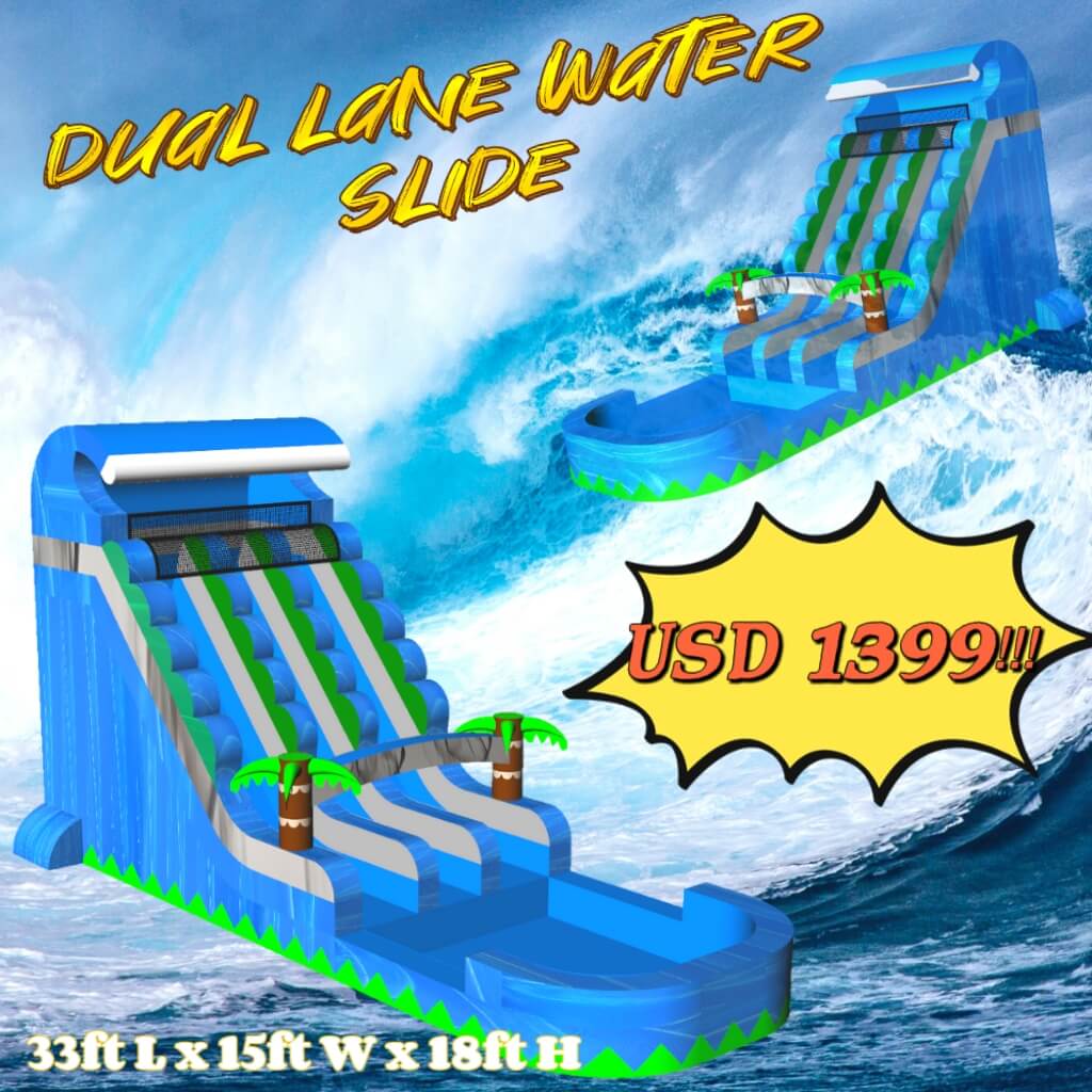 popular palm tree inflatable water slide