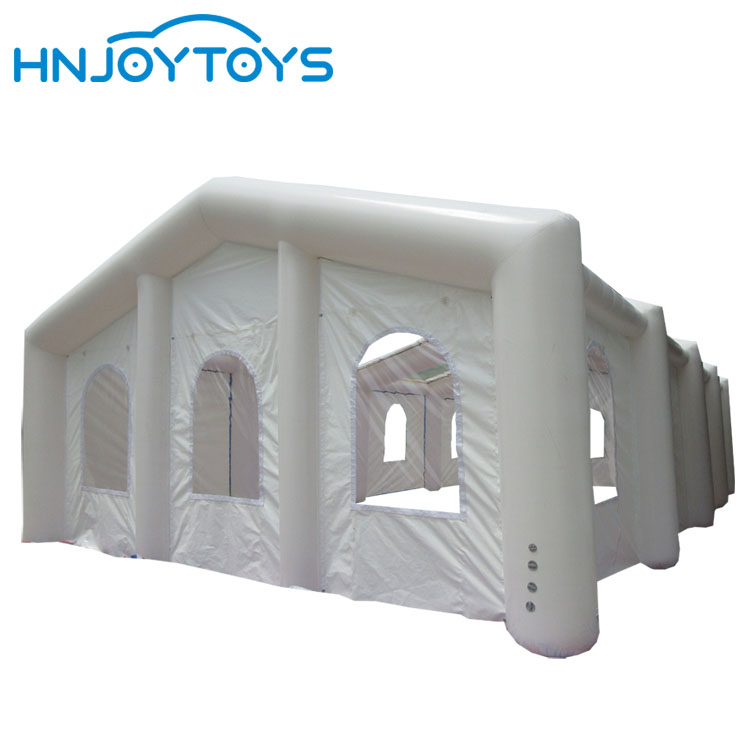 White Waterproof PVC Seal Inflatablet Tent With Door And Windows