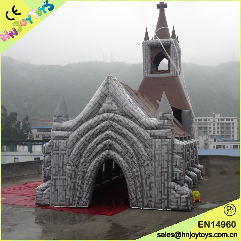 Outdoor Inflatable Haunted House Tent For Halloween 