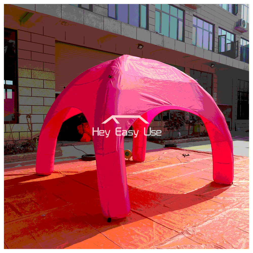 Pink Spider Tent Inflatable Event Station Tent 