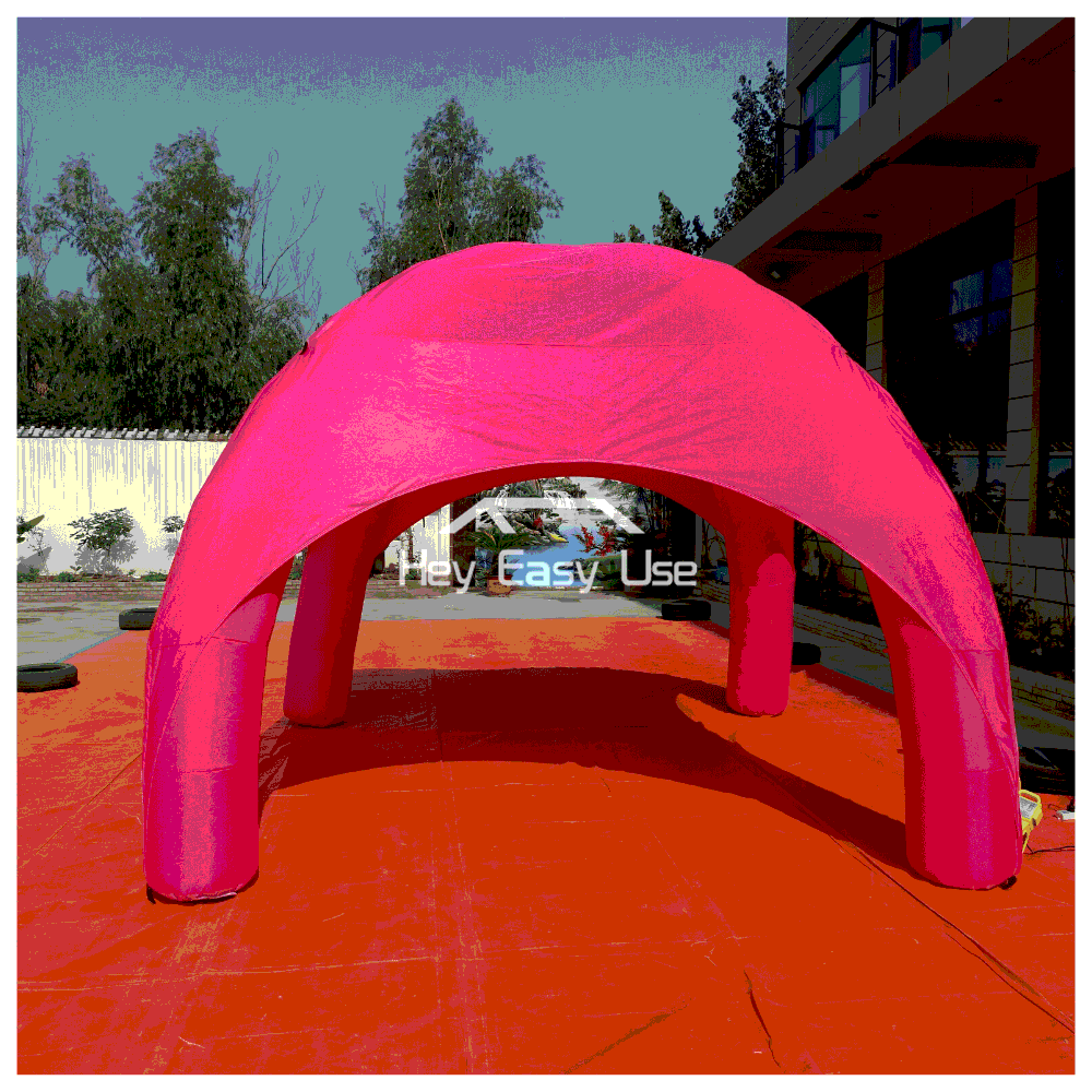 Pink Spider Tent Inflatable Event Station Tent 