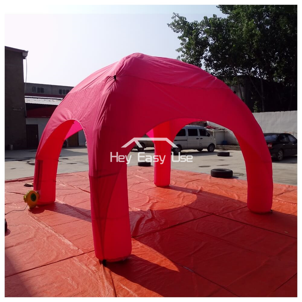 Pink Spider Tent Inflatable Event Station Tent 