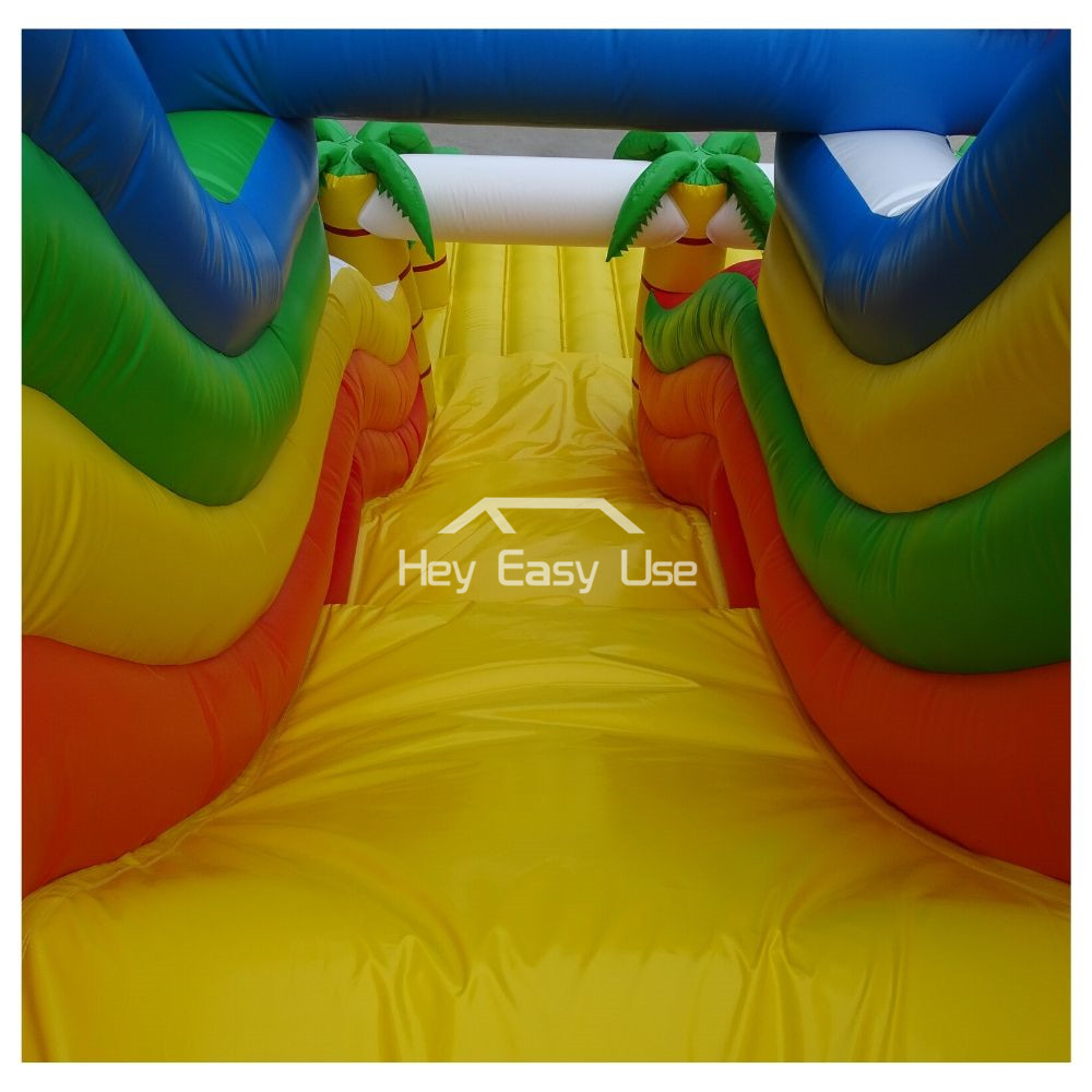 Tropical Theme Dinosaur Inflatable Slide 