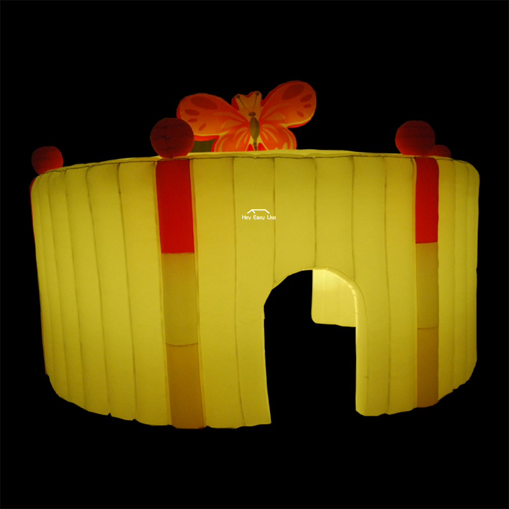 Butterfly Round Inflatable Marquee With LED Lights