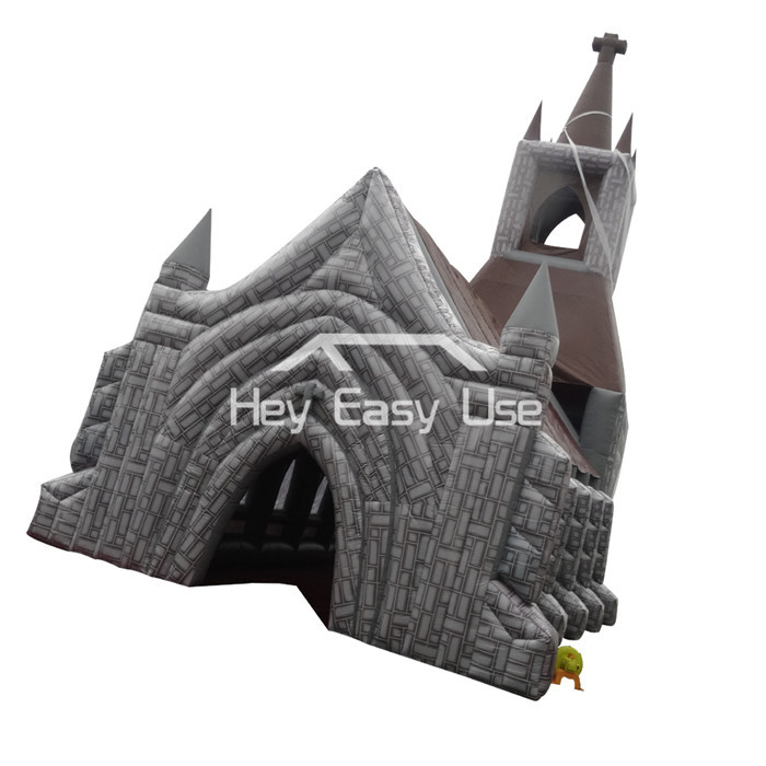 Outdoor Inflatable Haunted House Tent For Halloween 