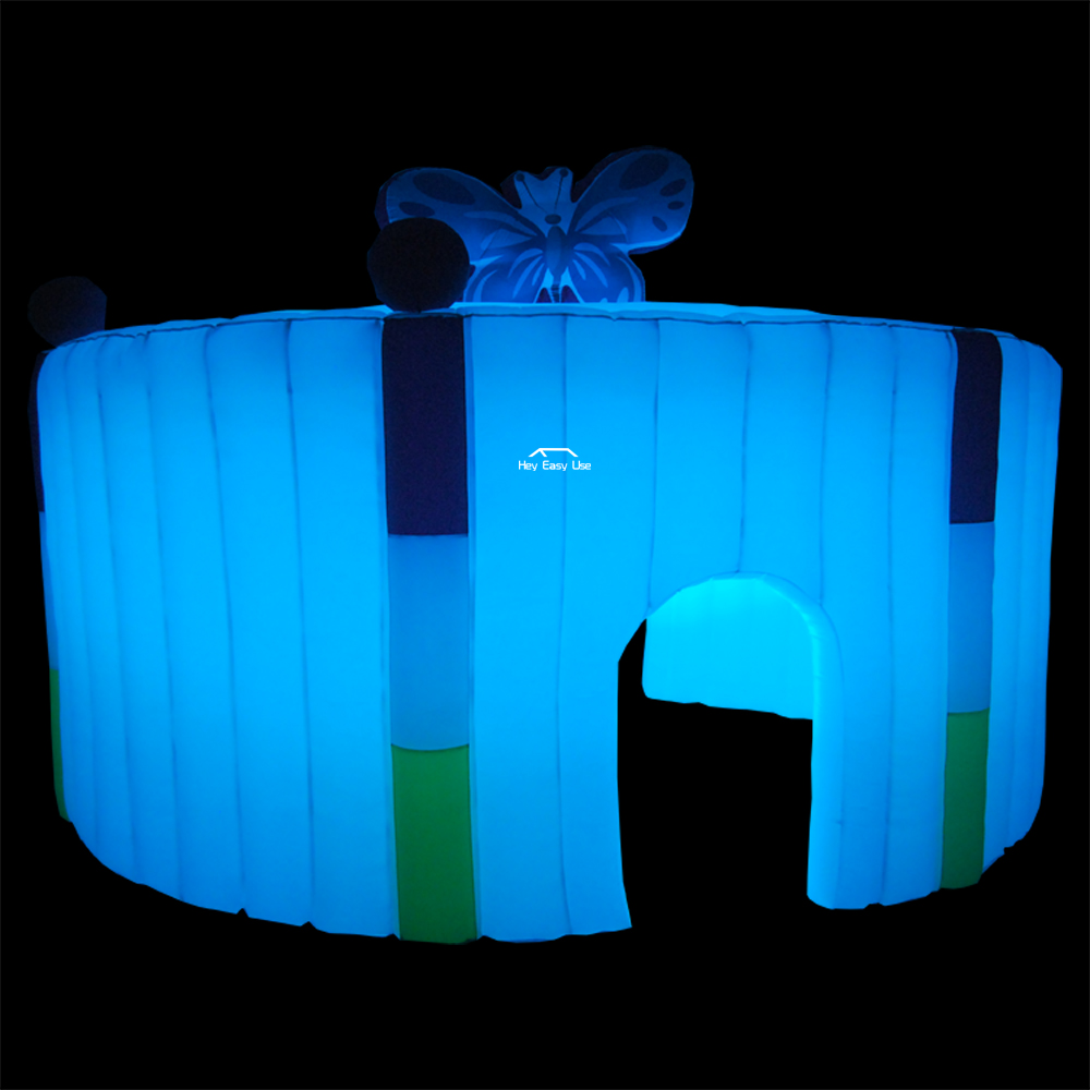 Butterfly Round Inflatable Marquee With LED Lights
