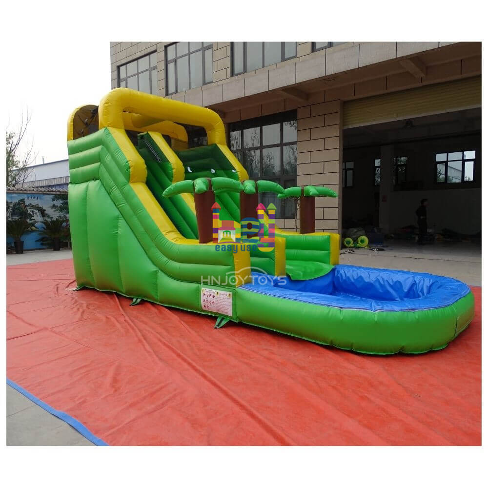 colorful lake inflatable water slides