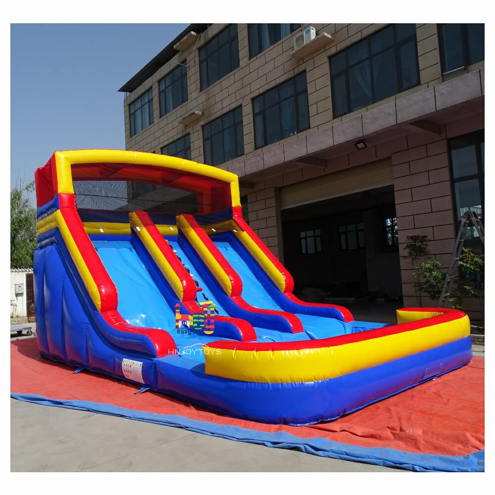 popular waterslide inflatable double lane