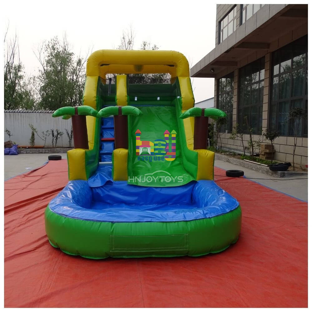 colorful lake inflatable water slides