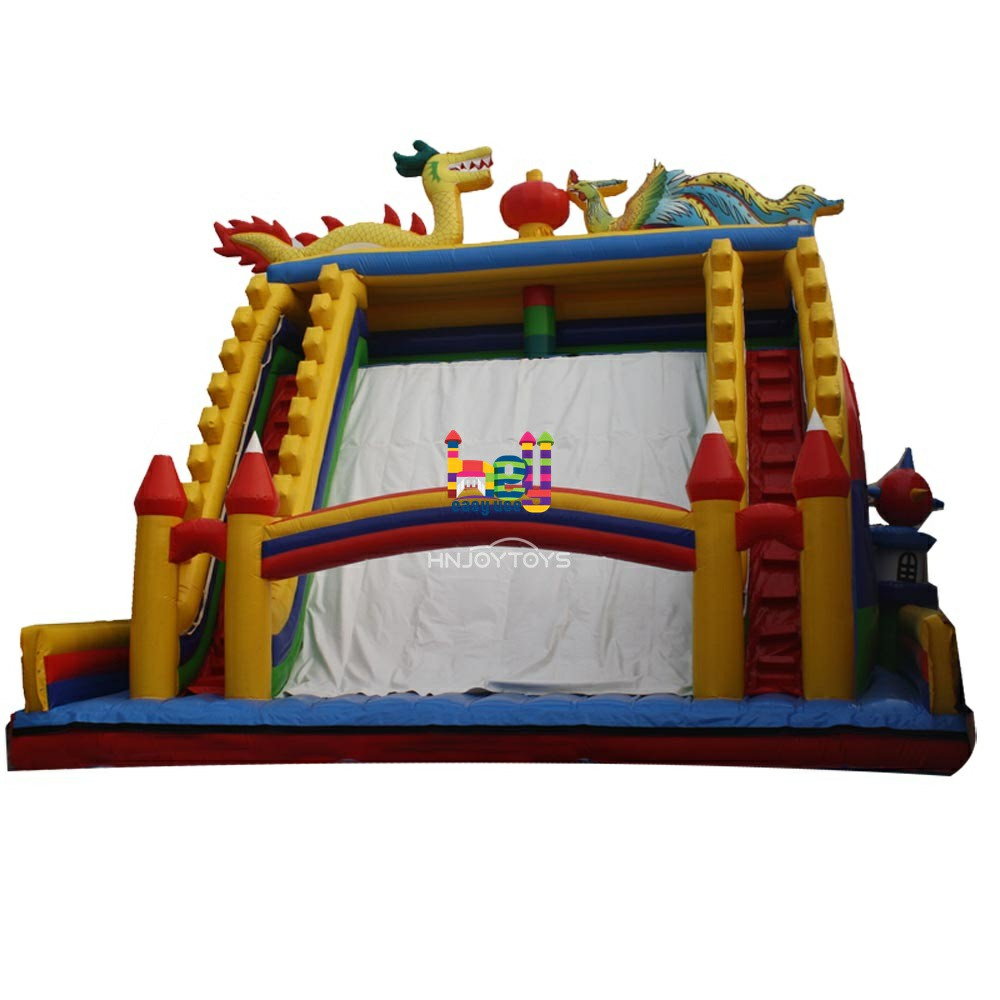 Dragon And Phoenix Inflatable Slide Huge Size 