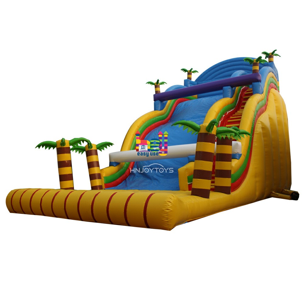 Jungle Tropical Wave Inflatable Slide For Adults And Kids