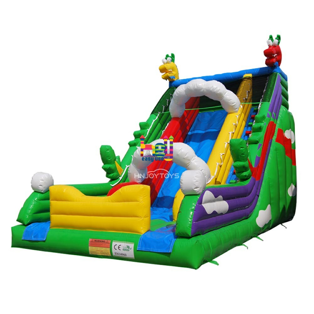 Dragon Inflatable Dry Slide Double Lane