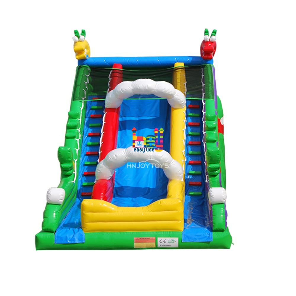 Dragon Inflatable Dry Slide Double Lane