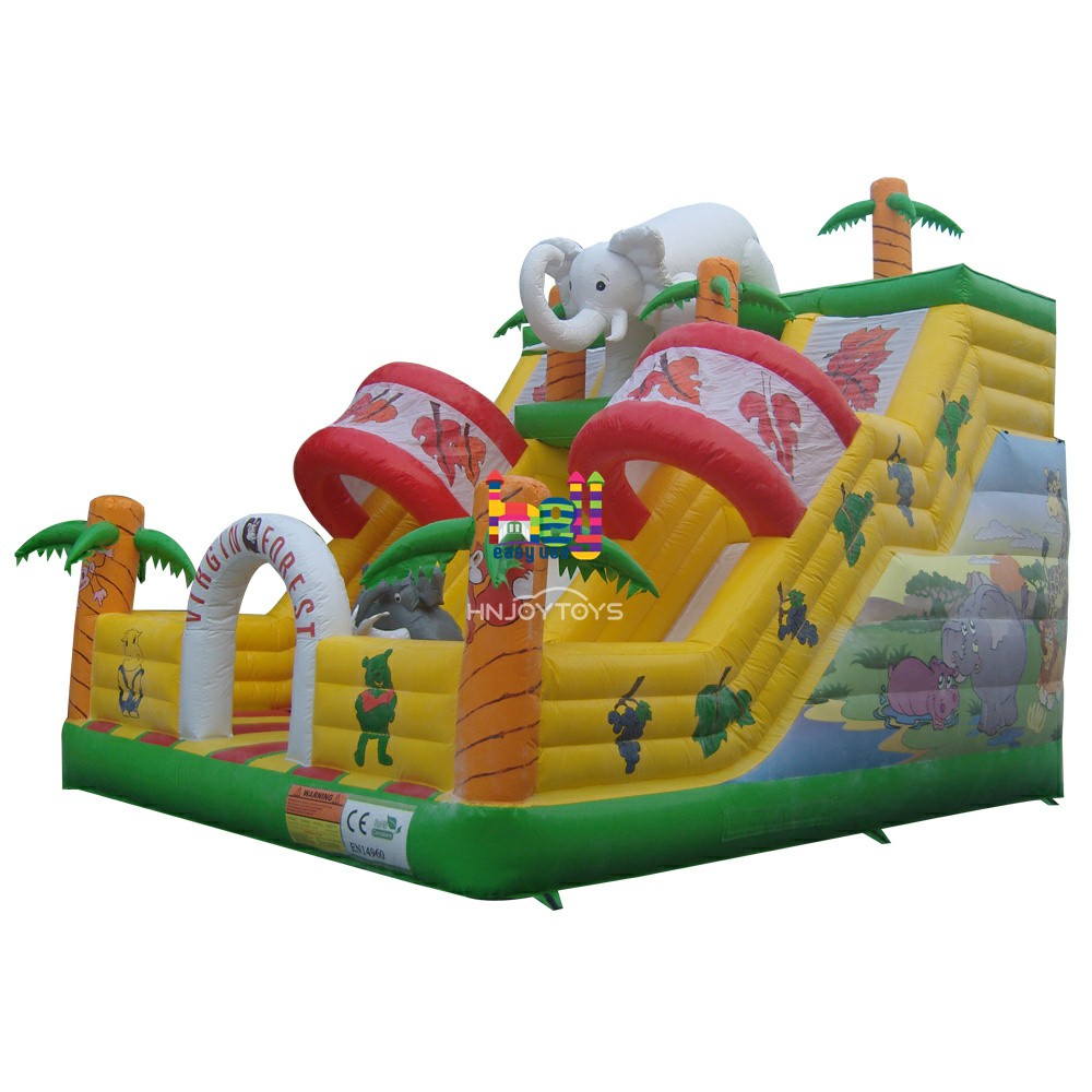 Elephant Inflatable Slide Virgin Forest