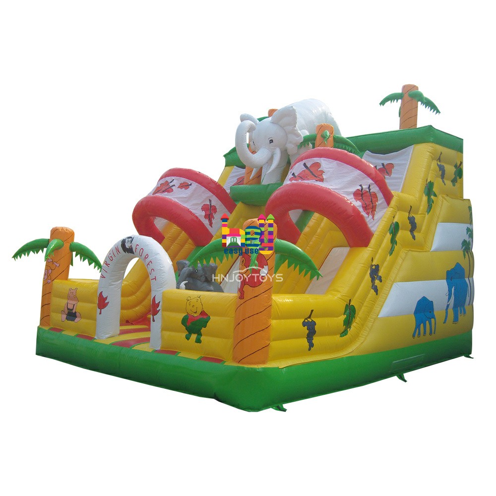 Elephant Inflatable Slide Virgin Forest