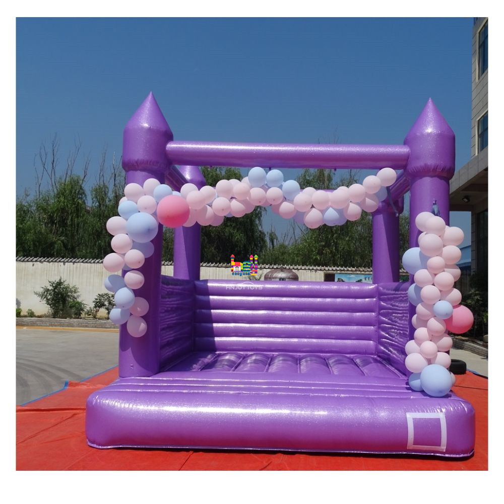 Shine Glitter Dazzle Purple Inflatable Bounce House 