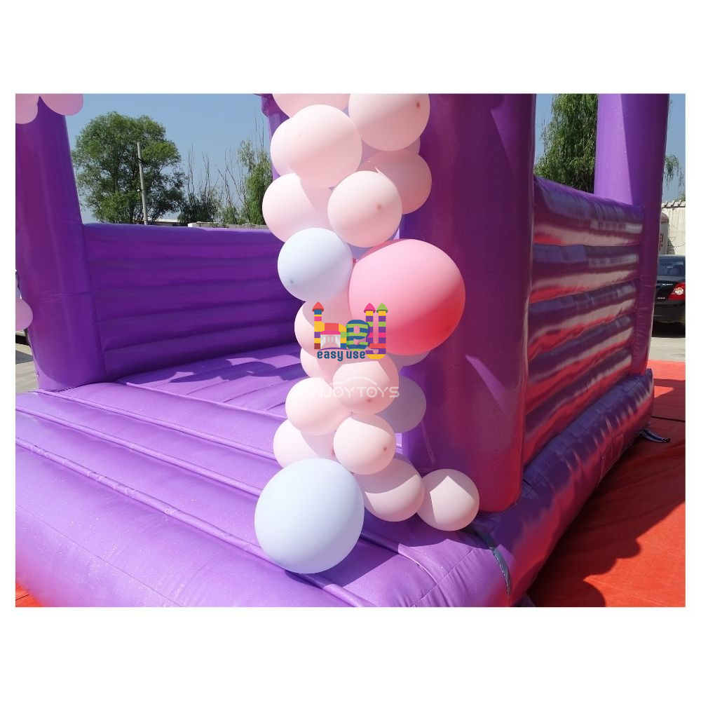 Shine Glitter Dazzle Purple Inflatable Bounce House 