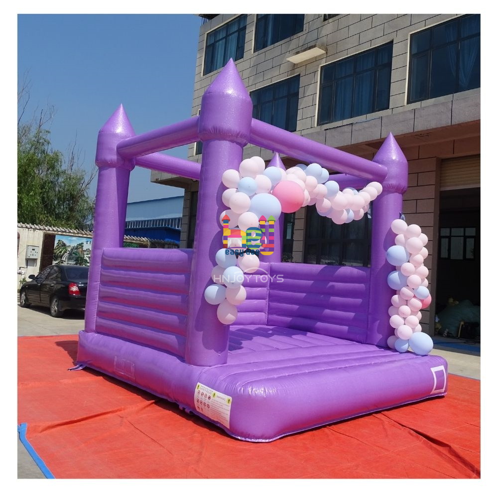 Shine Glitter Dazzle Purple Inflatable Bounce House 