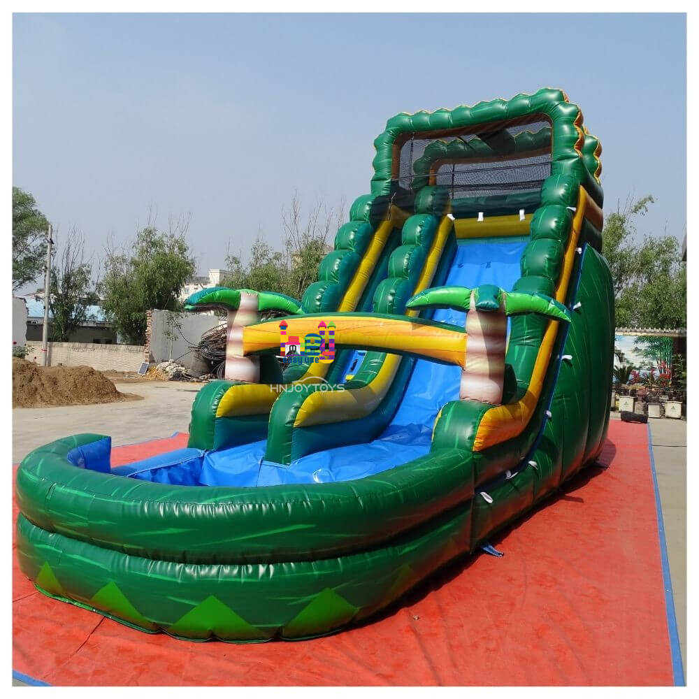 Outdoor Inflatable Water Slide With Pool For Promotion