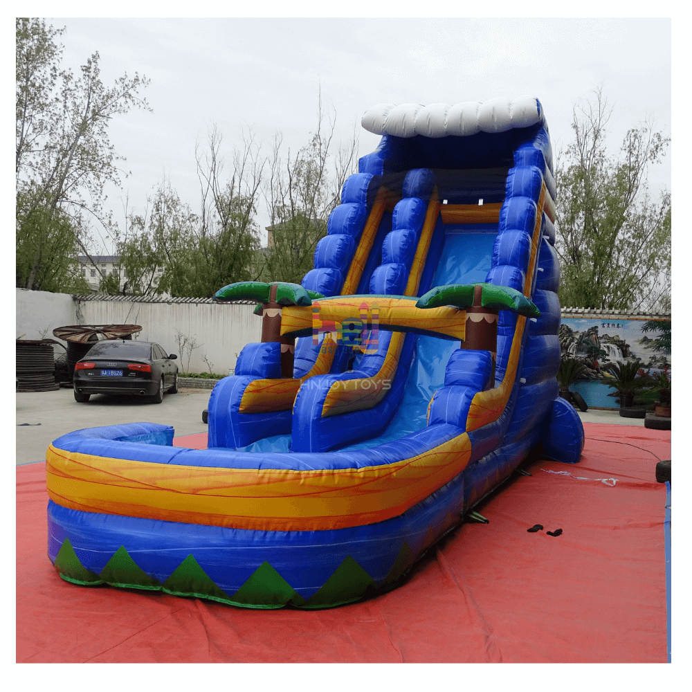 commercial grade inflatable volcano slide