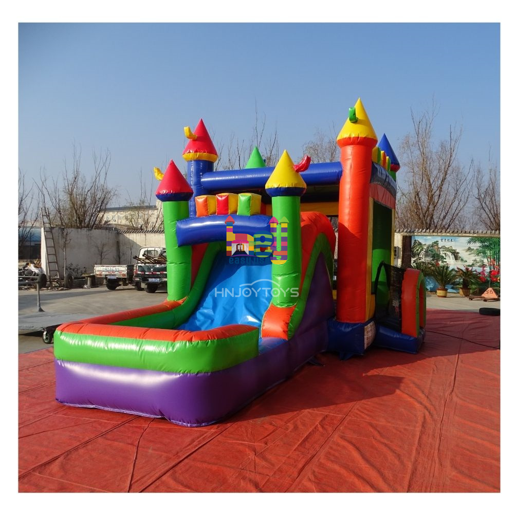 Party Rentals PVC Rainbow Inflatable Bouncy Castle Inflatable Jumping Inflatable Bounce House