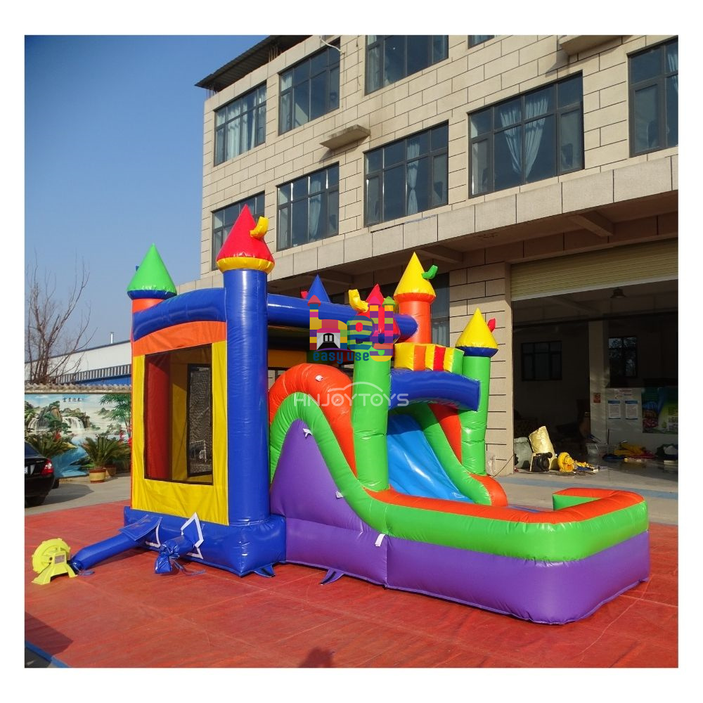 Party Rentals PVC Rainbow Inflatable Bouncy Castle Inflatable Jumping Inflatable Bounce House