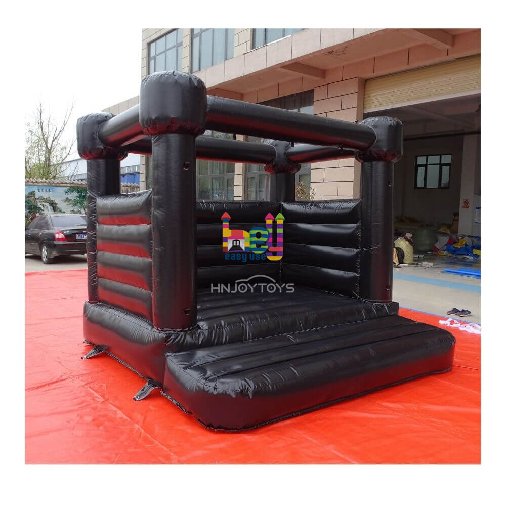 black and white bouncy castle