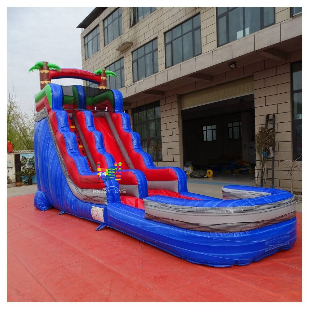 Outdoor Inflatable Water Slide With Pool For Promotion