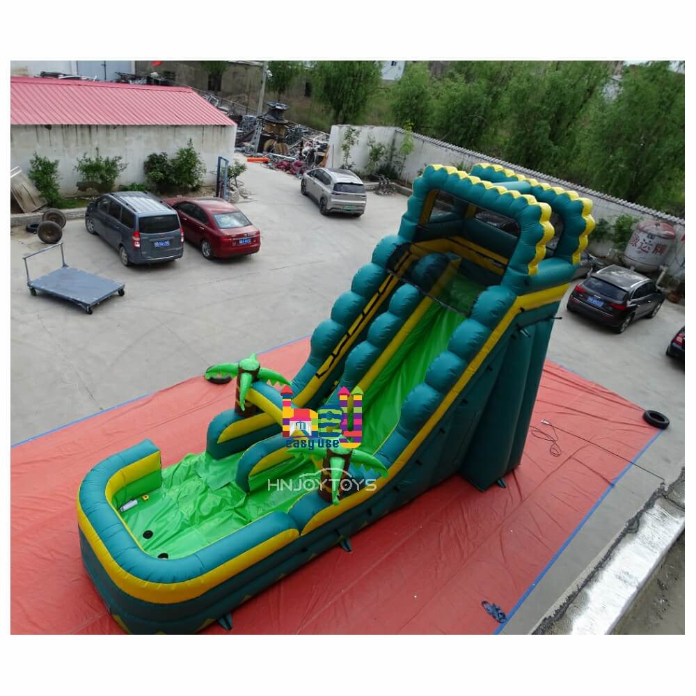 PVC Customized Inflatable Pool Water Slide For Kids Fun