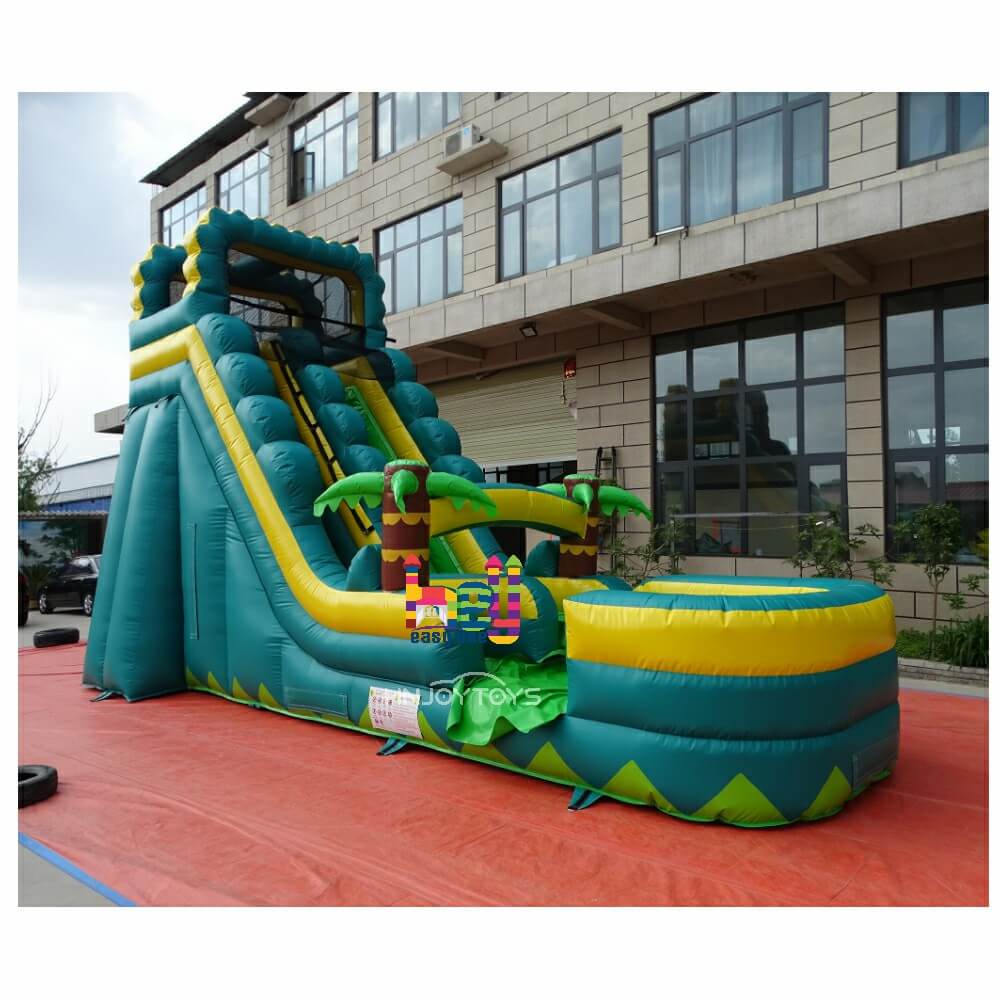 PVC Customized Inflatable Pool Water Slide For Kids Fun