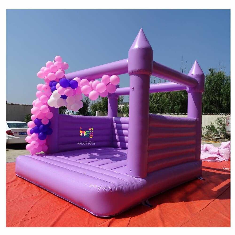 Children Soft Play Game Light Purple Inflatable Bounce House