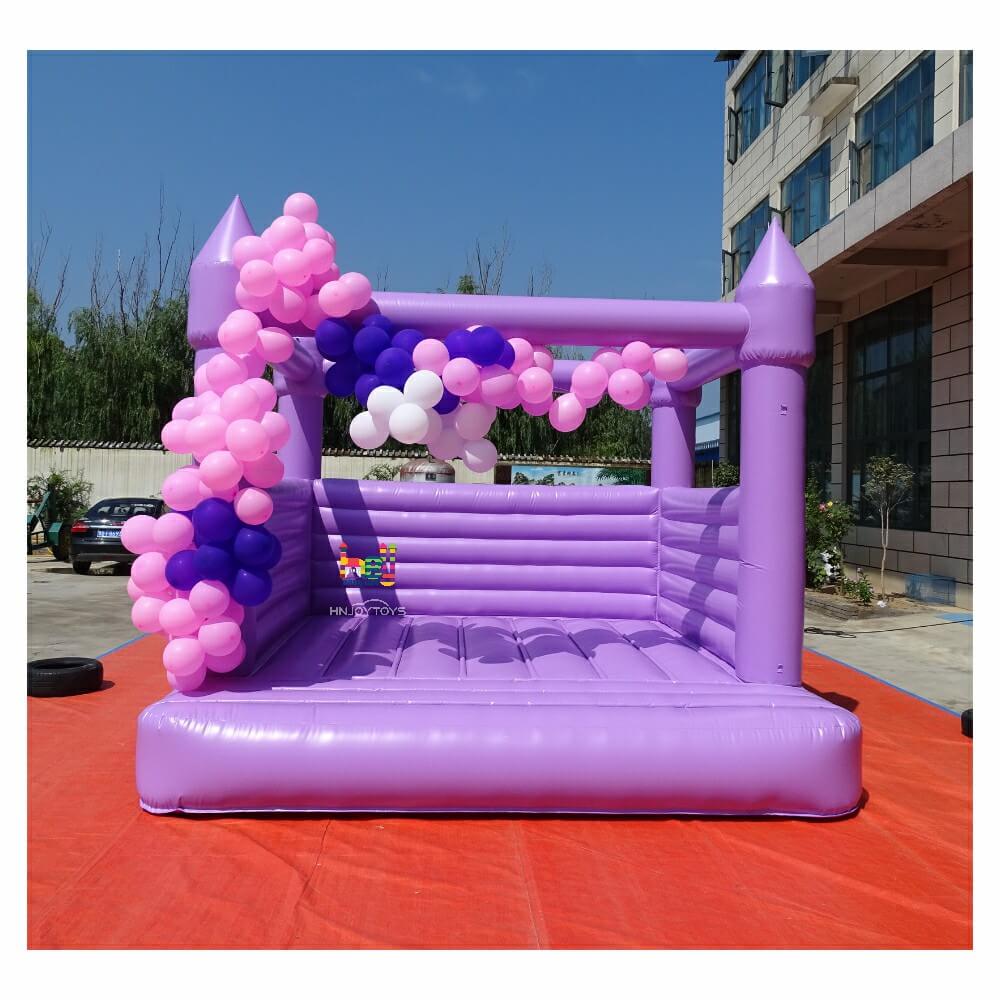 Children Soft Play Game Light Purple Inflatable Bounce House