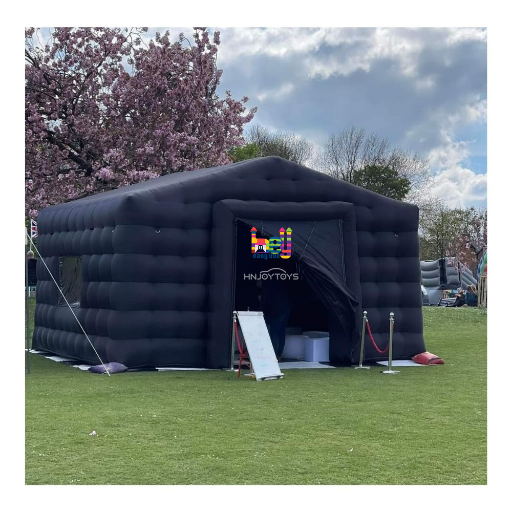 Black Club Inflatable Party Cube Tent 