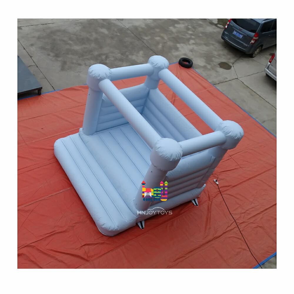 Pastel Color Light Blue Bouncy House Inflatable Toddler Castle