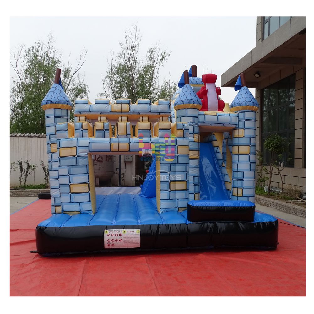  Castle Module Bounce House with Hoop; Blue & Red