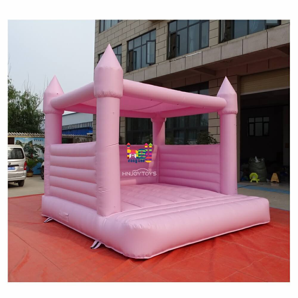 Light Pink Bounce House Inflatable Pastel Color