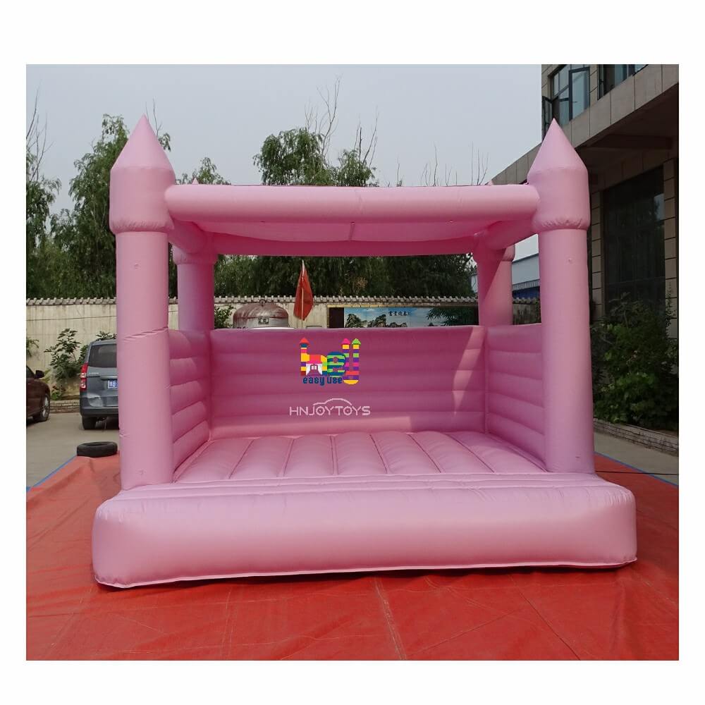 Light Pink Bounce House Inflatable Pastel Color