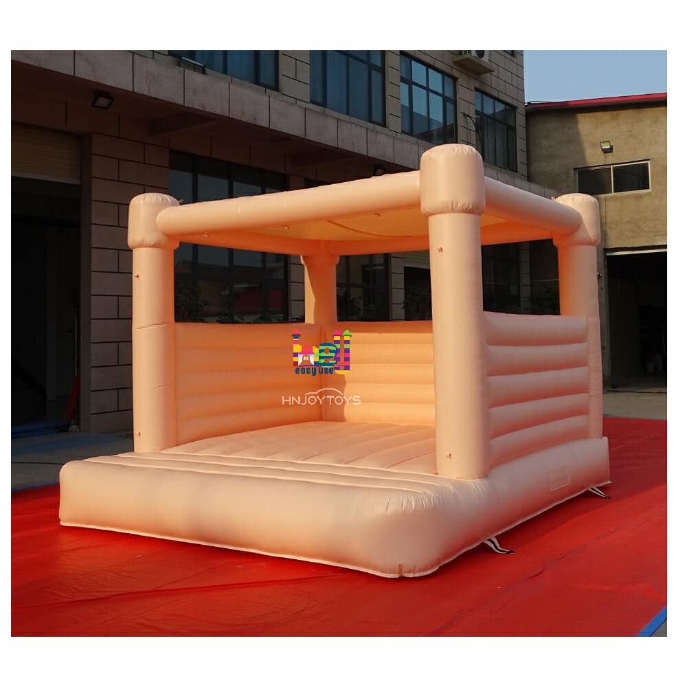 Orange Inflatable Bounce House with Air Blower