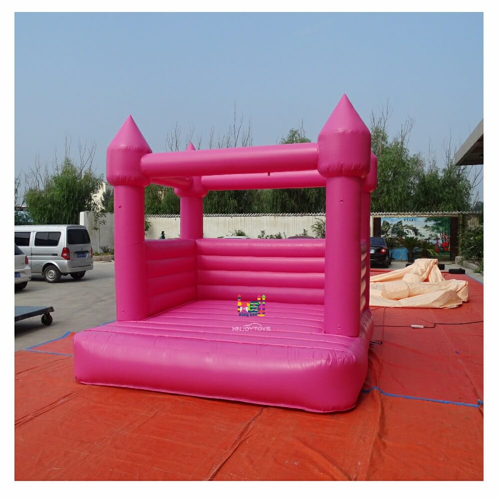 PVC Pink Castle Bounce House For Sale