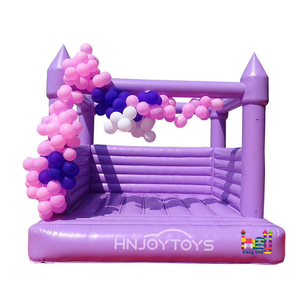 Purple wedding bounce house inflatable wedding jumping castle