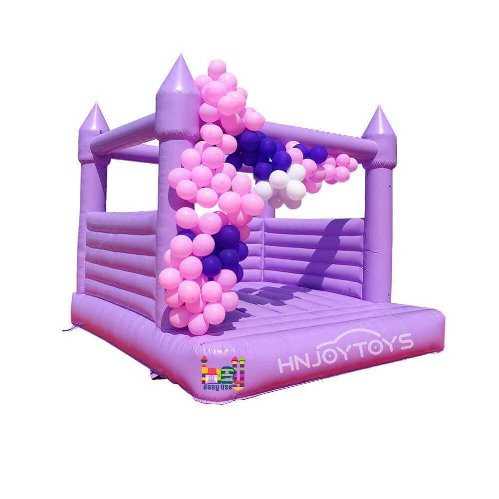 Purple wedding bounce house inflatable wedding jumping castle