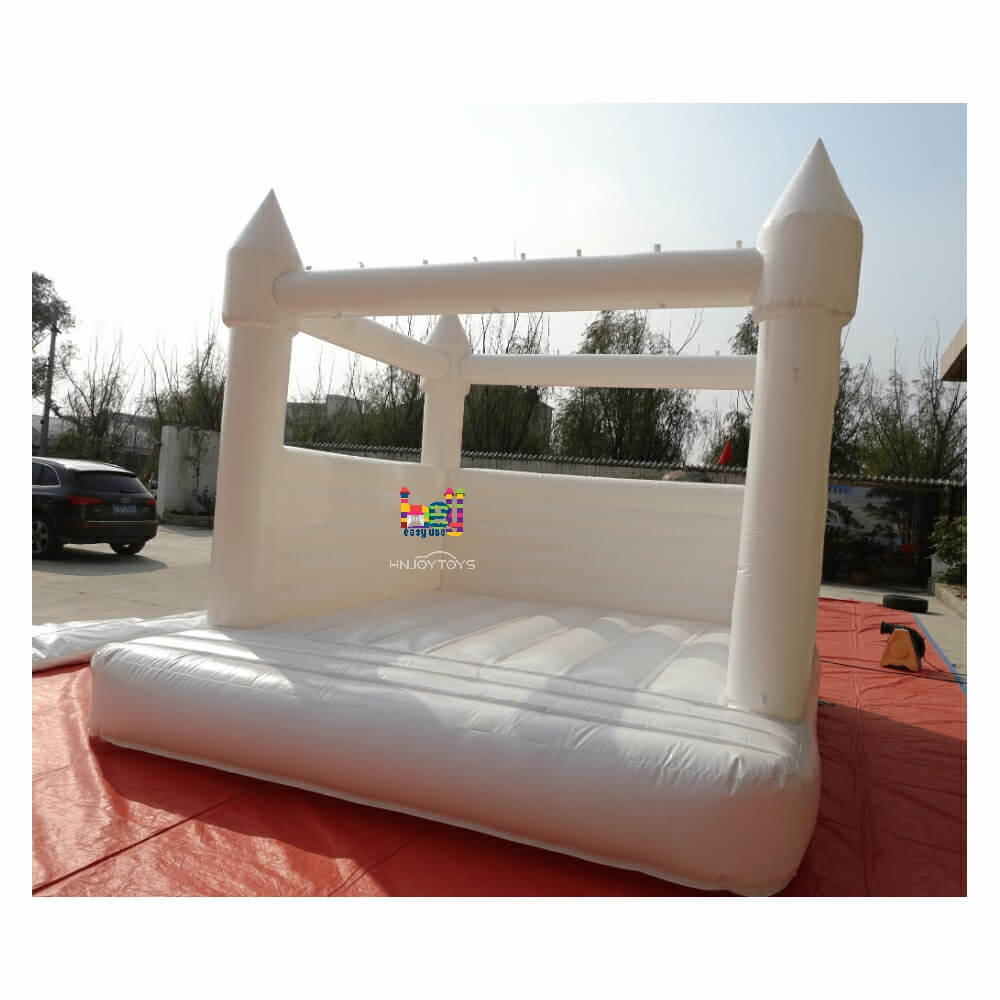 Inflatable white Jumper Bouncer Castle Jumping Bed Wedding Bouncy House