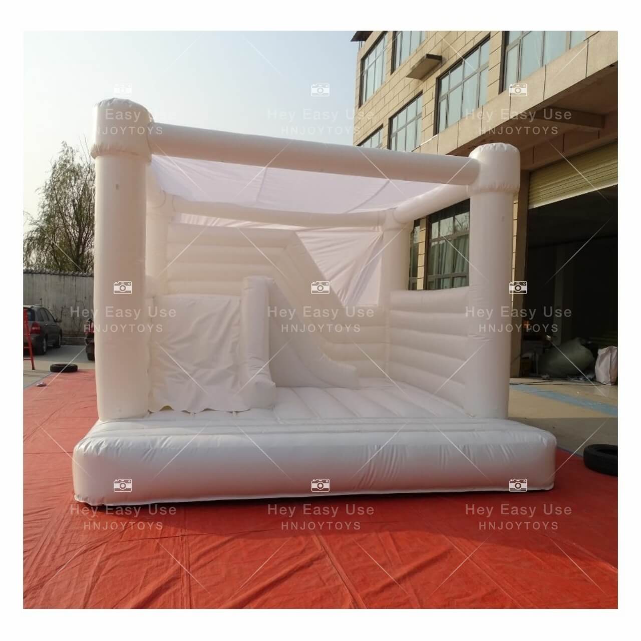 Factory supply inflatable wedding bouncer white bounce house party bouncy castle