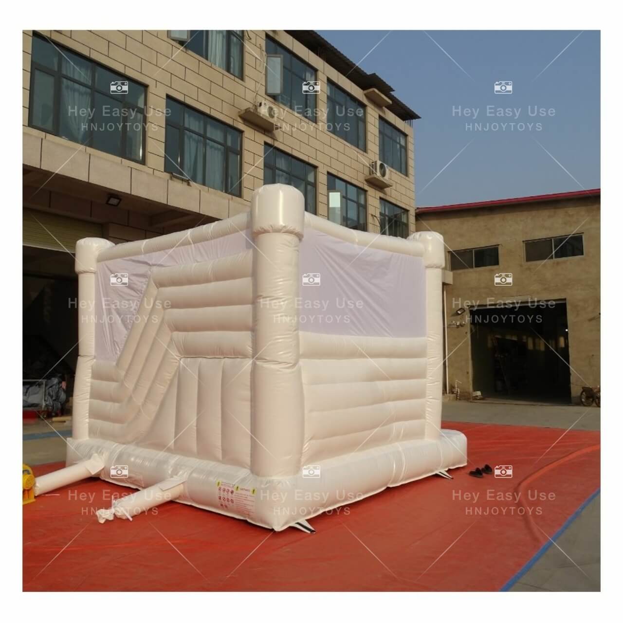 Factory supply inflatable wedding bouncer white bounce house party bouncy castle