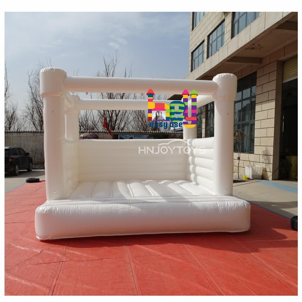 Commercial adults kids inflatable white wedding bouncy castle/white bounce house for sale