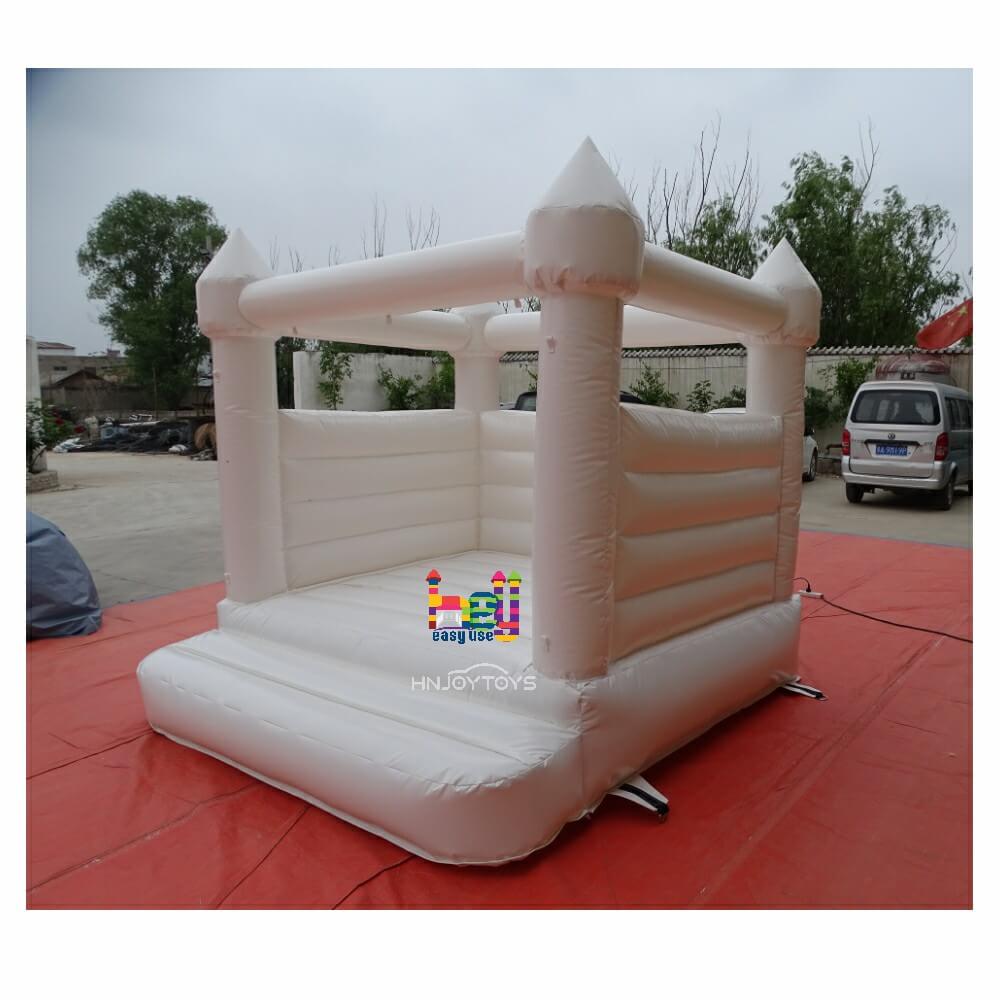 All White Wedding Castle Inflatable Bounce House