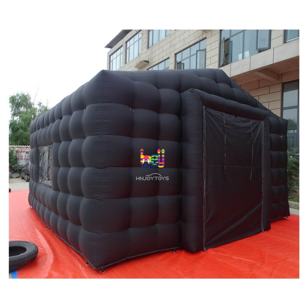 Black Inflatable Nightclub Tent Cube For Party Event