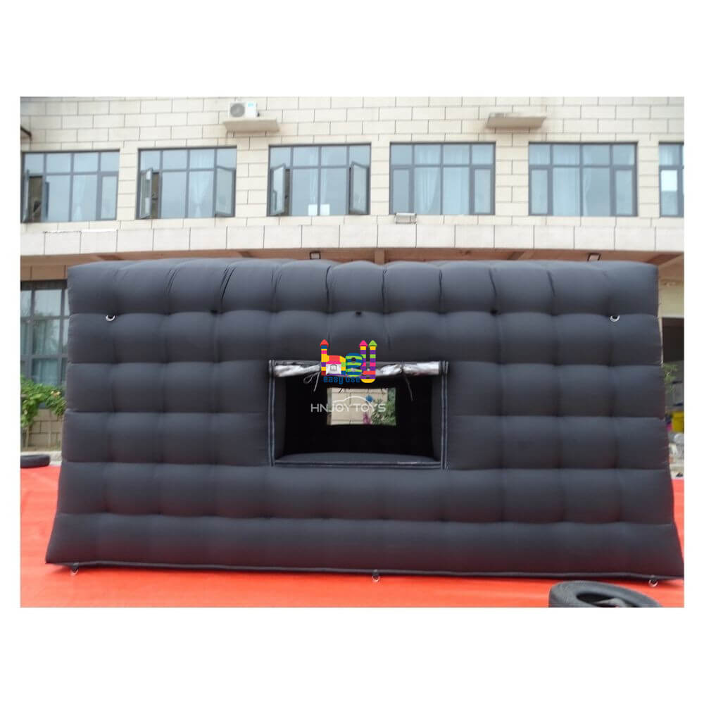 Black Inflatable Nightclub Tent Cube For Party Event