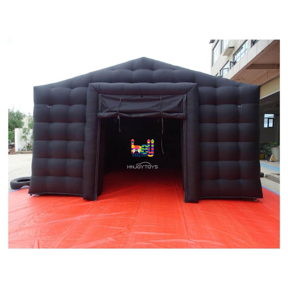 Black Inflatable Nightclub Tent Cube For Party Event