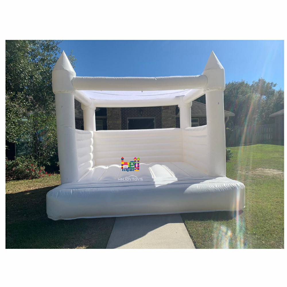 Full PVC Adult Kids Inflatable Wedding Bounce House With Roof